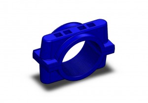 Blue Cable Cleat or Cable Clamp from Delta Sama