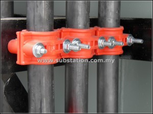 Red Cable Cleat or Cable Clamp from Delta Sama