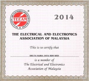 Electrical And Electronics Association of Malaysia Certificate